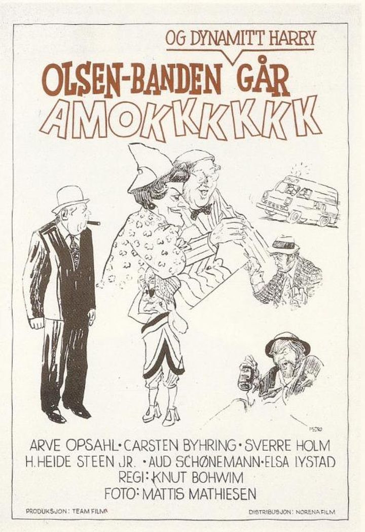 Olsen-banden Og Dynamitt-harry Går Amok (1973) Poster