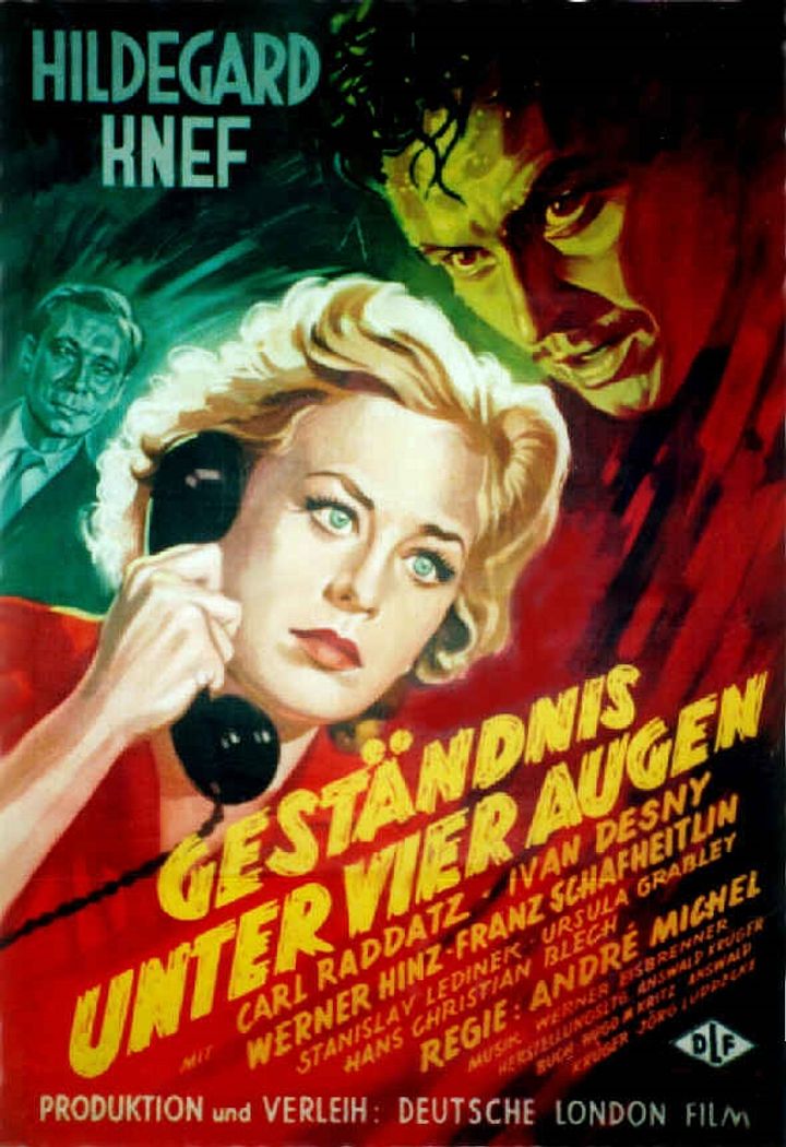 Geständnis Unter Vier Augen (1954) Poster