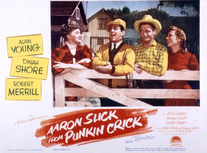 Aaron Slick From Punkin Crick (1952) Poster