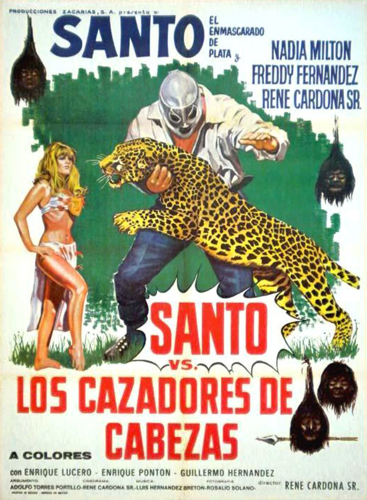 Santo Contra Los Cazadores De Cabezas (1971) Poster