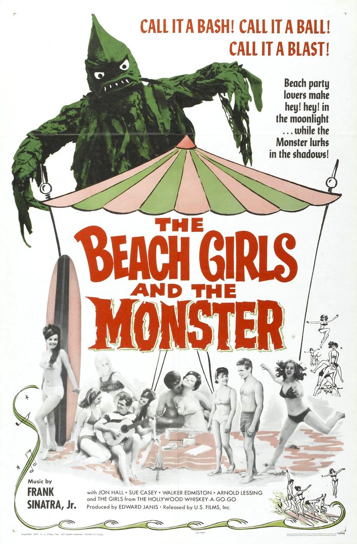 The Beach Girls And The Monster (1965) Poster