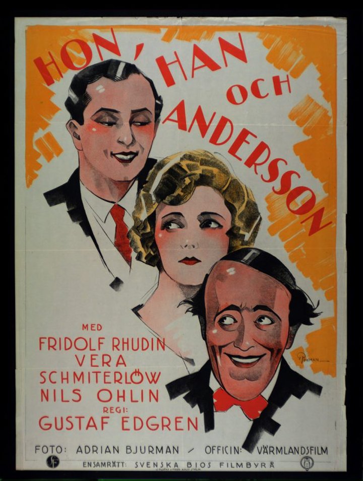 Hon, Han Och Andersson (1926) Poster