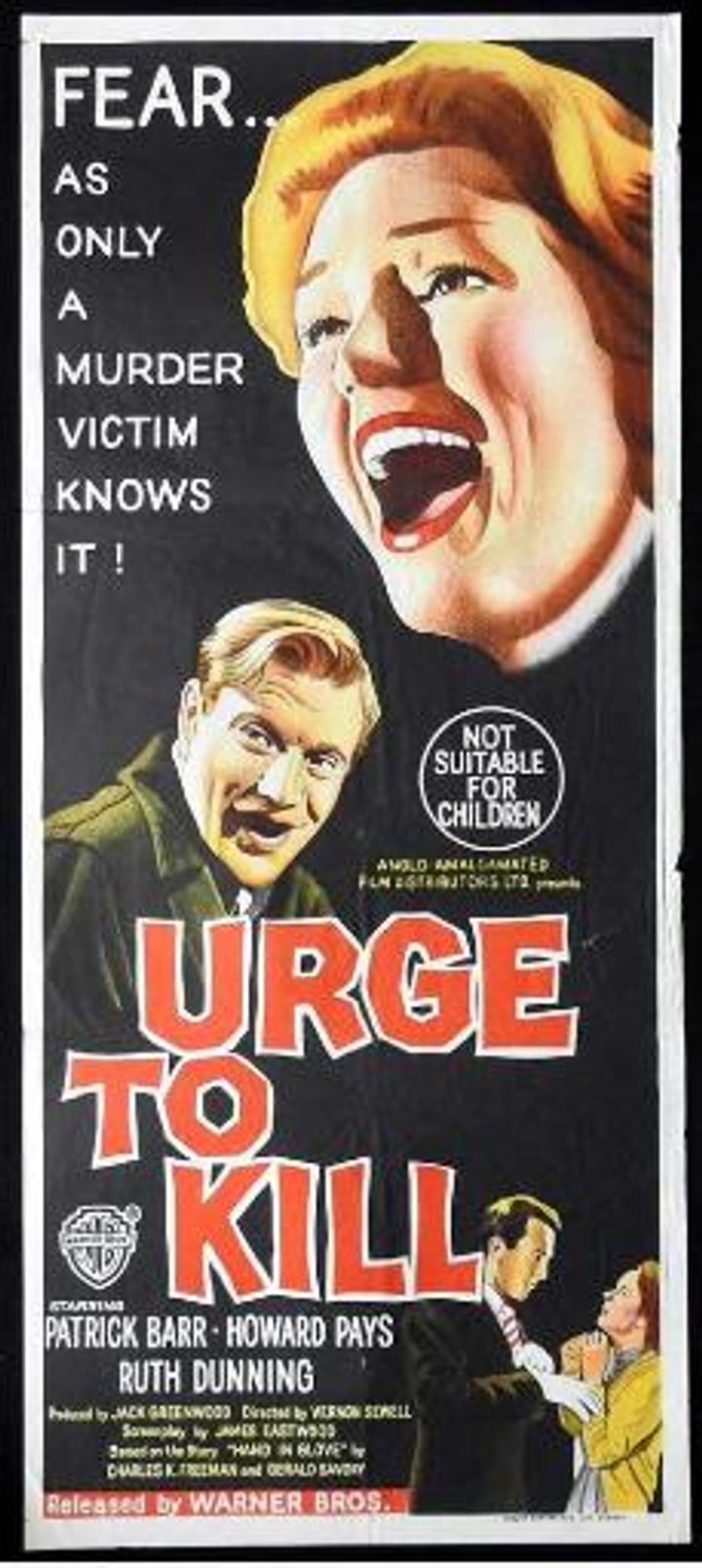 Urge To Kill (1960) Poster