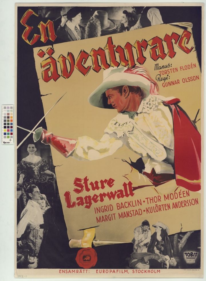 En Äventyrare (1942) Poster