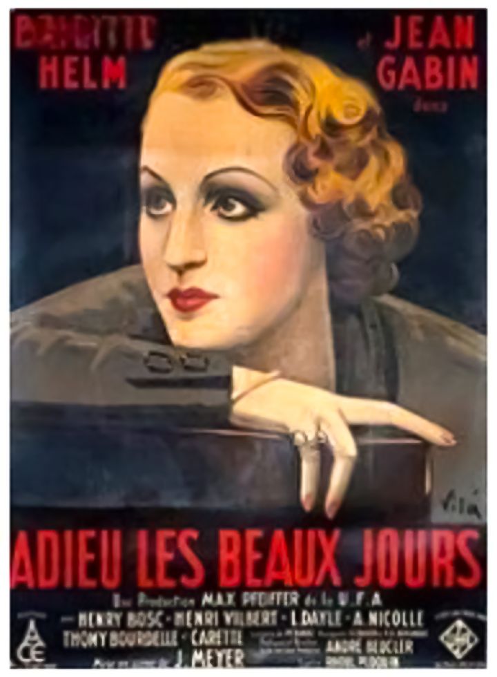 Adieu Les Beaux Jours (1933) Poster