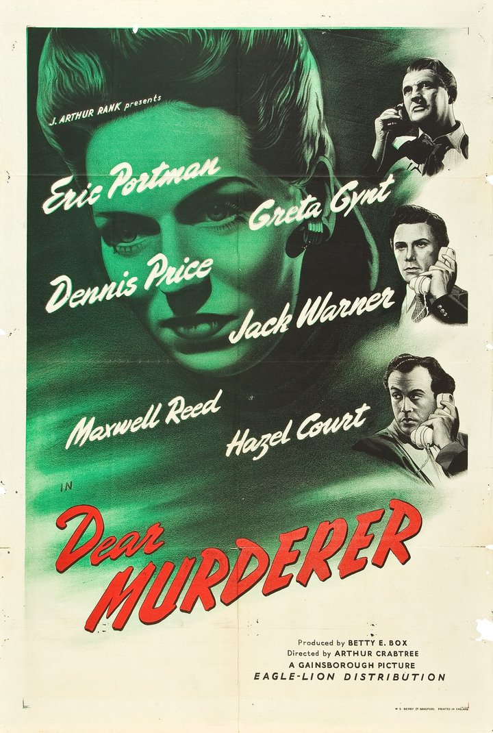 Dear Murderer (1947) Poster