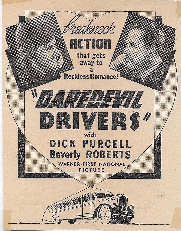 The Daredevil Drivers (1938) Poster