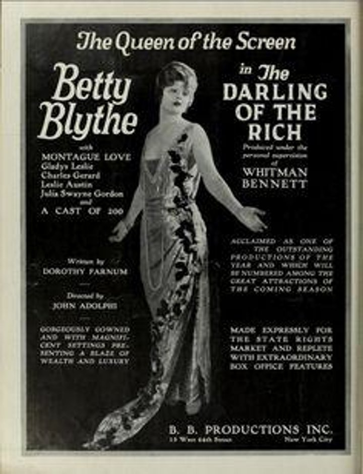 The Darling Of The Rich (1922) Poster