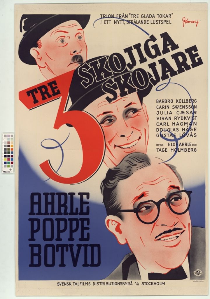 Tre Skojiga Skojare (1942) Poster