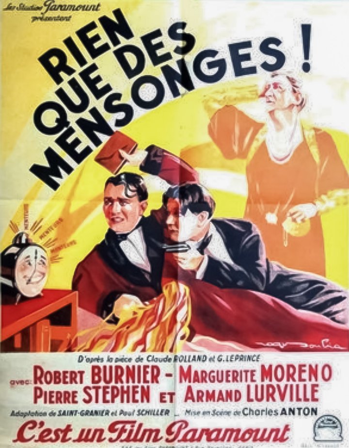 Rien Que Des Mensonges (1933) Poster