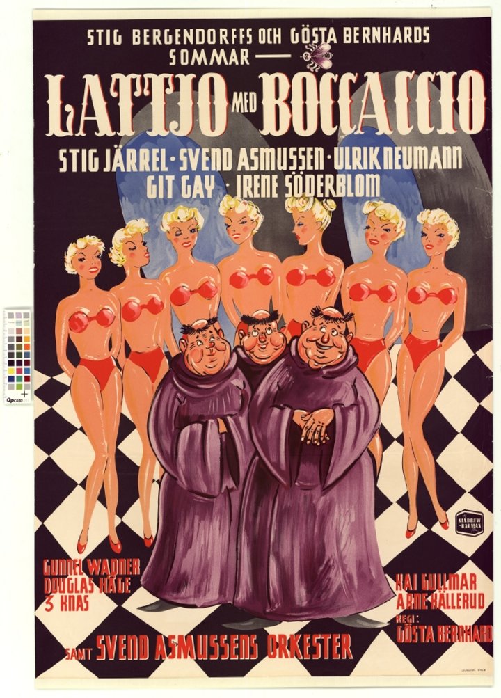 Lattjo Med Boccaccio (1949) Poster