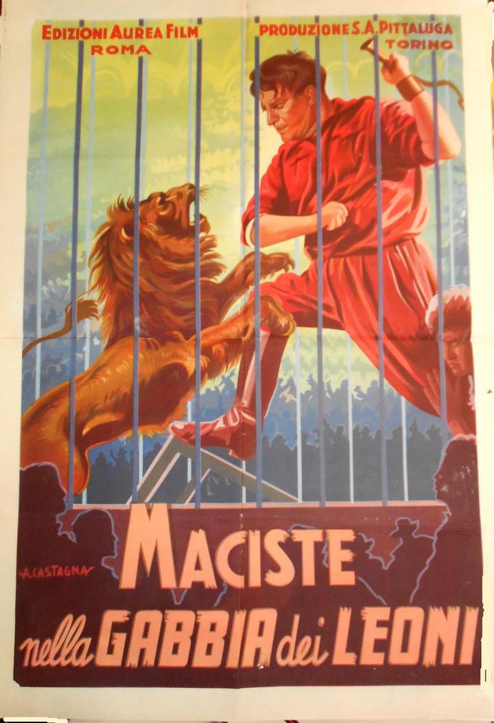 Maciste Nella Gabbia Dei Leoni (1926) Poster