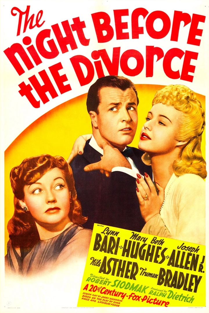 The Night Before The Divorce (1942) Poster