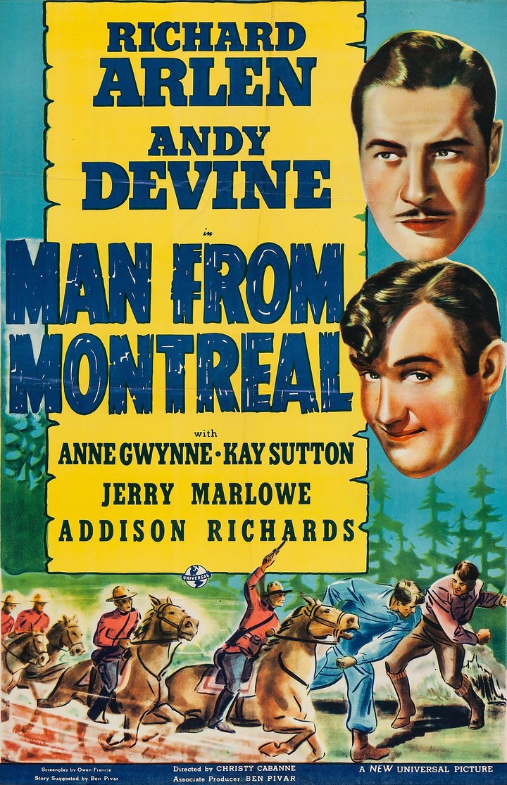 Man From Montreal (1939) Poster