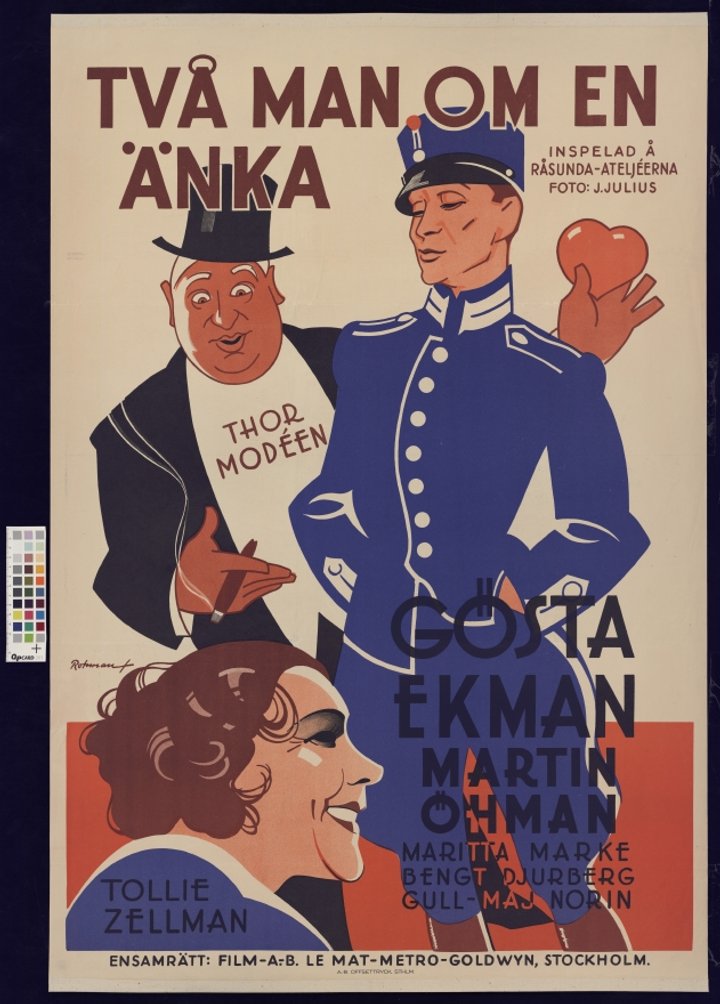 Två Man Om En Änka (1933) Poster