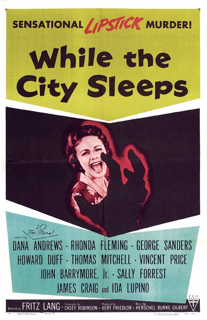 While The City Sleeps (1956) Poster