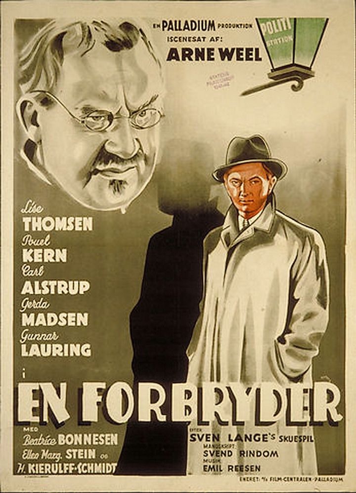 En Forbryder (1941) Poster