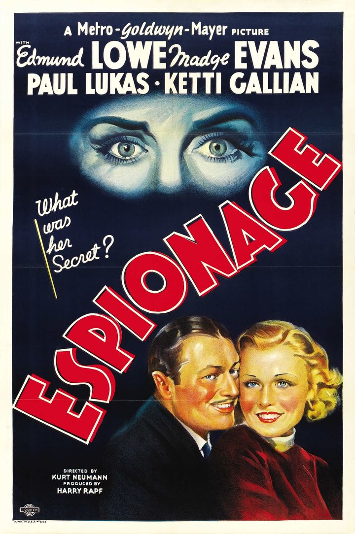 Espionage (1937) Poster