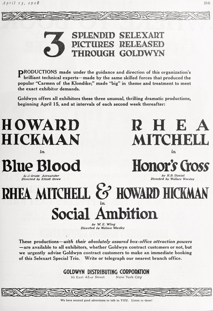 Honor's Cross (1918) Poster