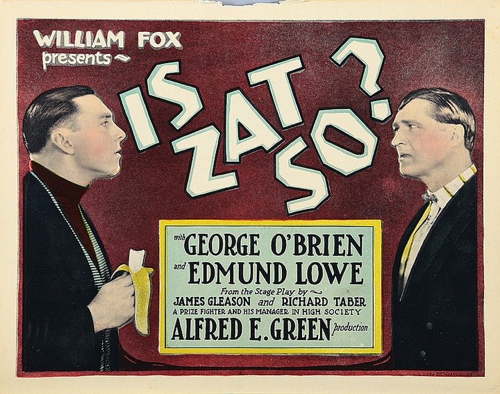 Is Zat So? (1927) Poster