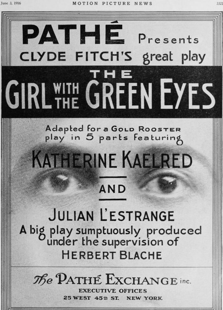 The Girl With The Green Eyes (1916) Poster