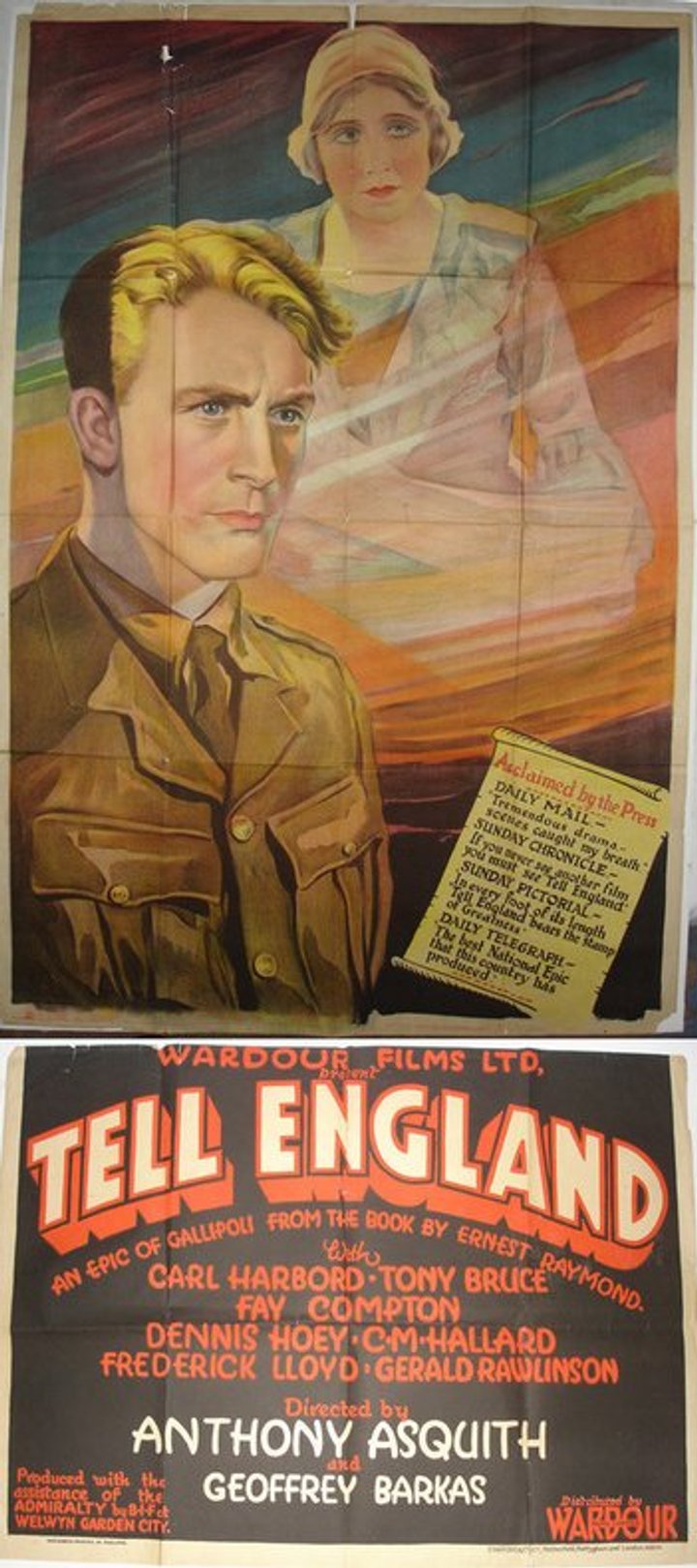 Tell England (1931) Poster