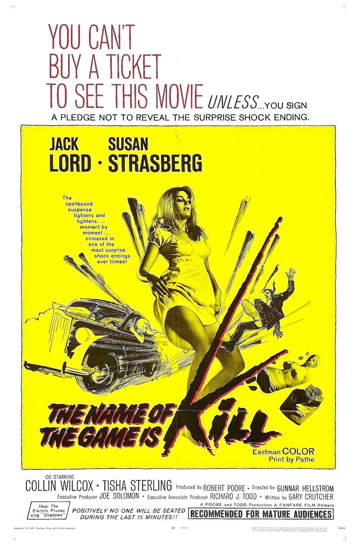 The Name Of The Game Is Kill! (1968) Poster