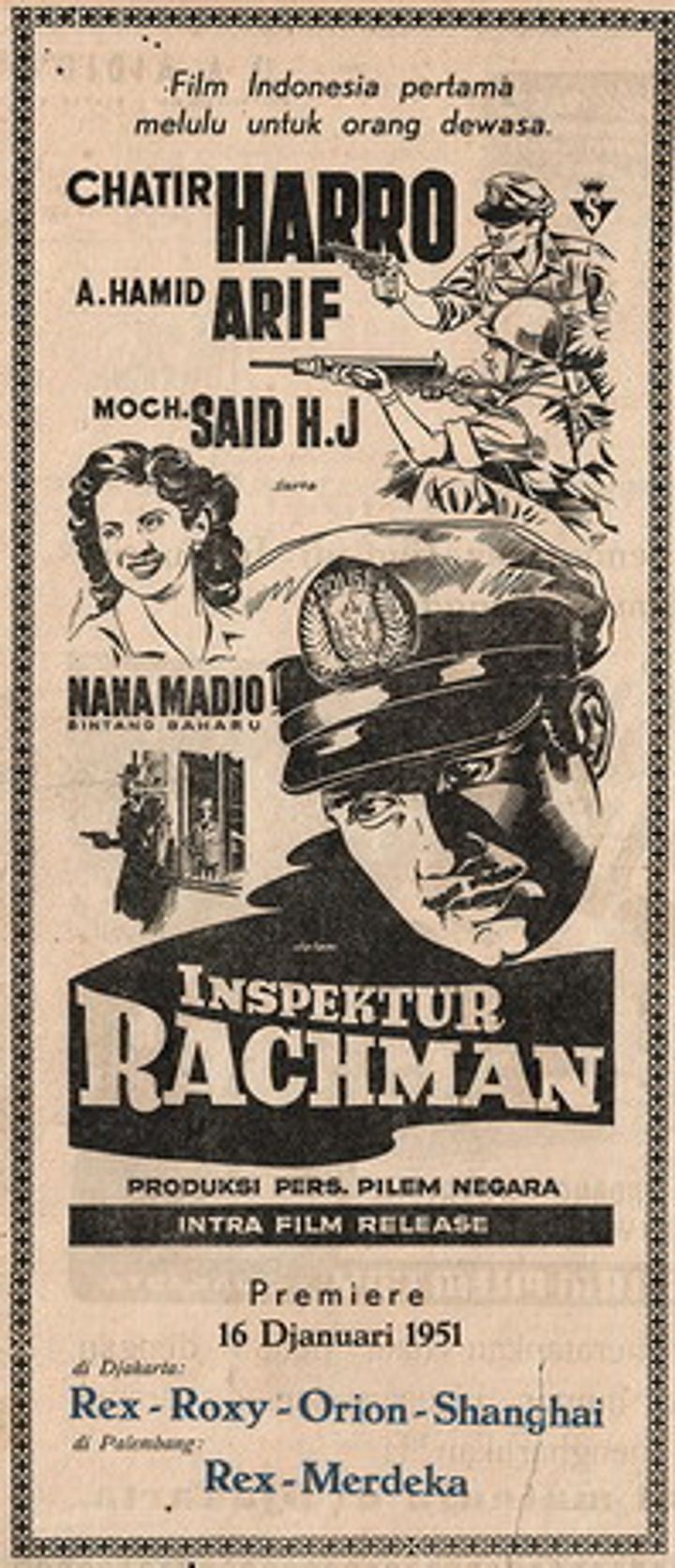 Inspektur Rachman (1950) Poster