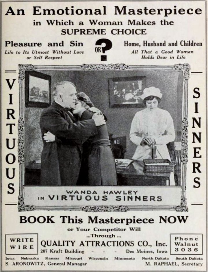 Virtuous Sinners (1919) Poster