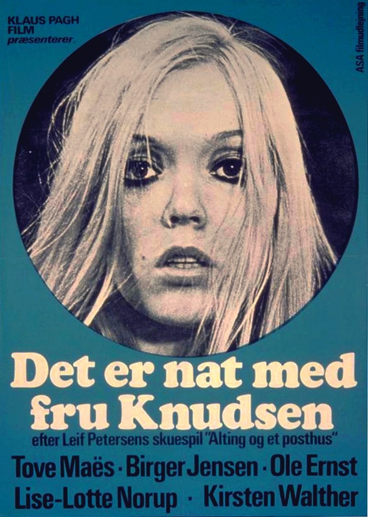 Det Er Nat Med Fru Knudsen (1971) Poster