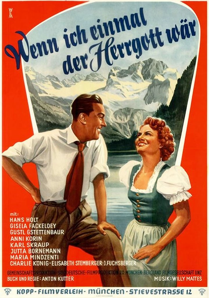 Wenn Ich Einmal Der Herrgott Wär (1954) Poster