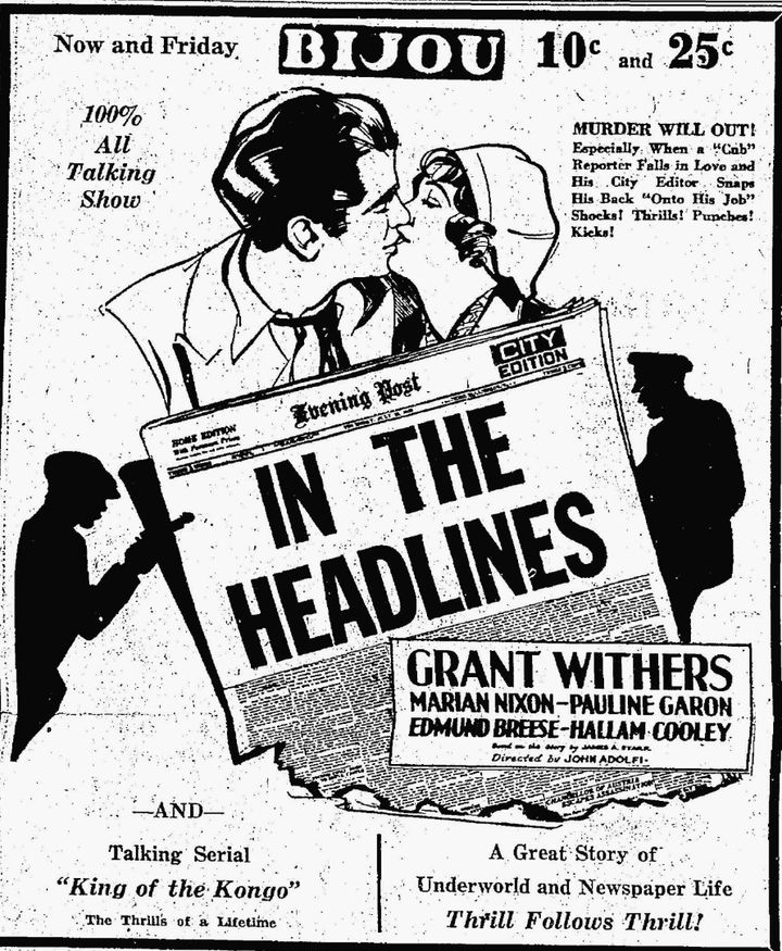 In The Headlines (1929) Poster