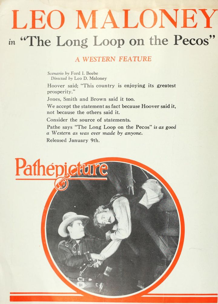 The Long Loop On The Pecos (1927) Poster