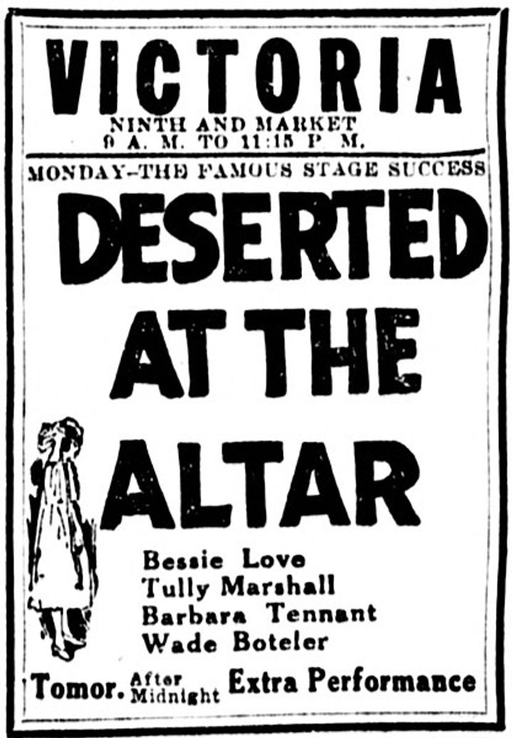 Deserted At The Altar (1922) Poster