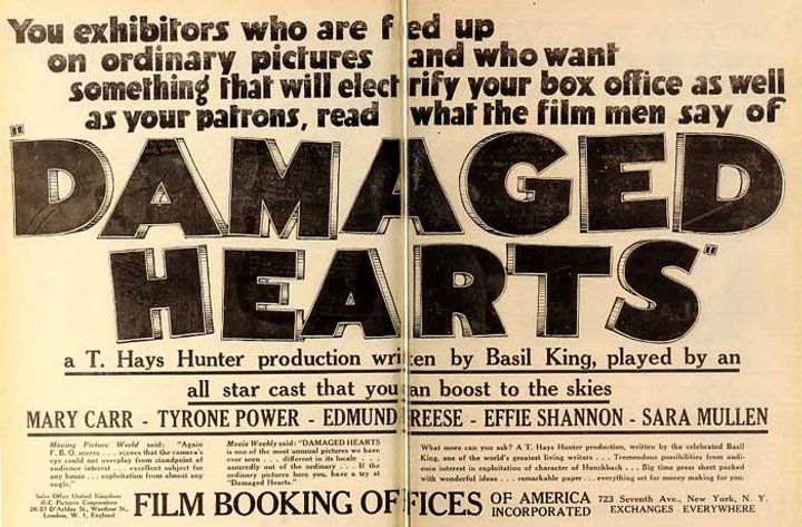 Damaged Hearts (1924) Poster