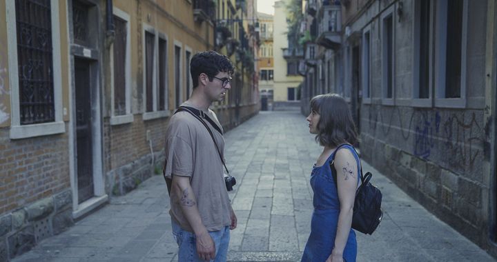 Nate And Moriah In Venice Poster