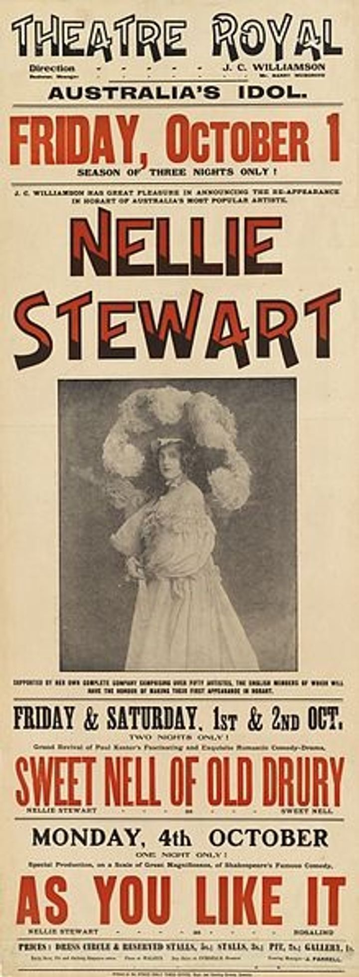 Sweet Nell Of Old Drury (1911) Poster