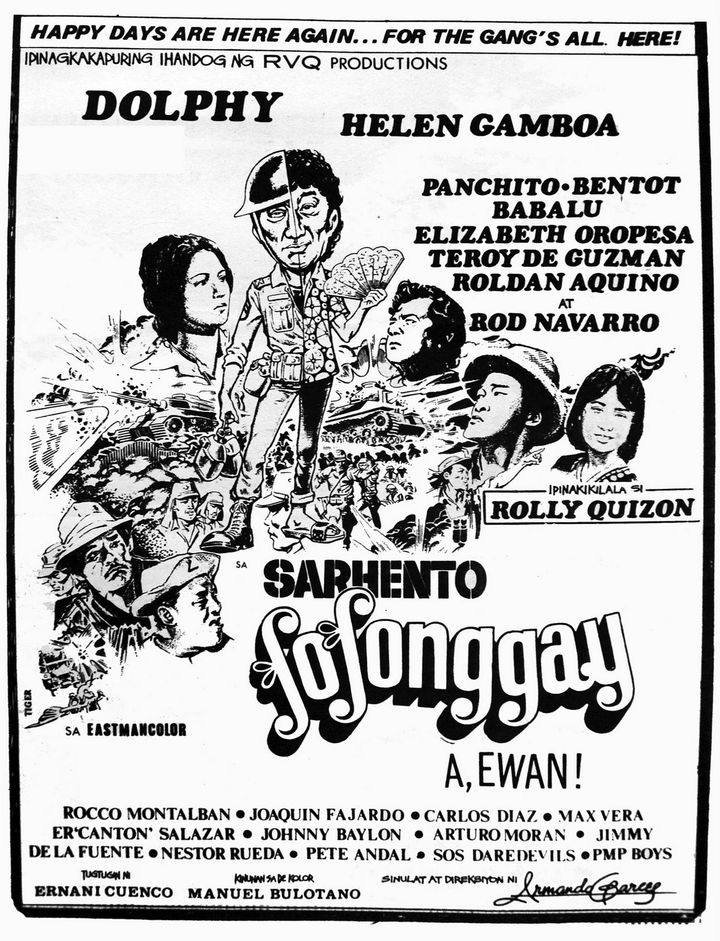 Sarhento Fofonggay: A, Ewan! (1974) Poster