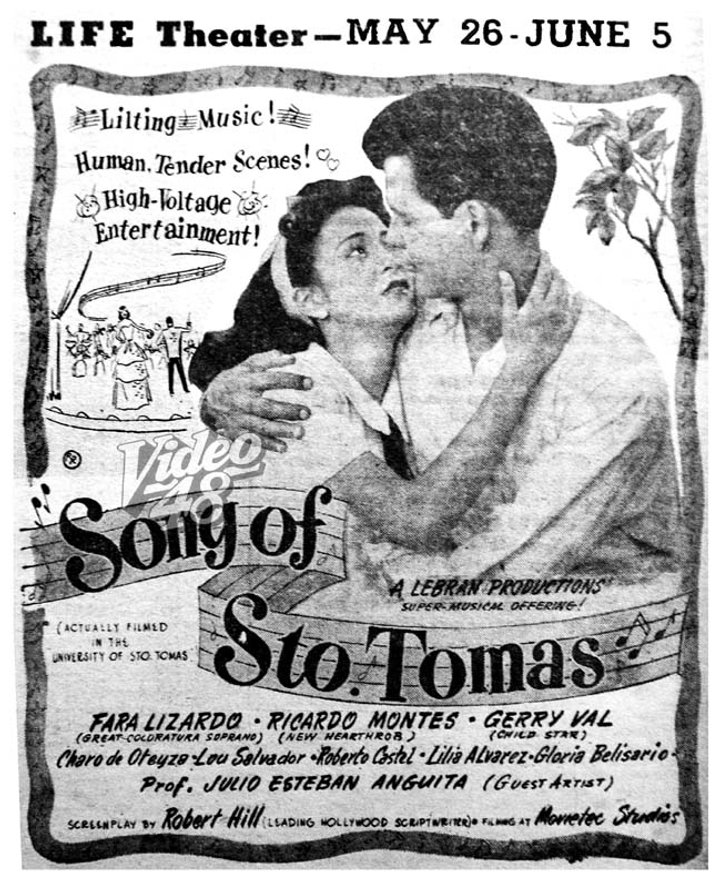 The Song Of Sto. Tomas (1950) Poster