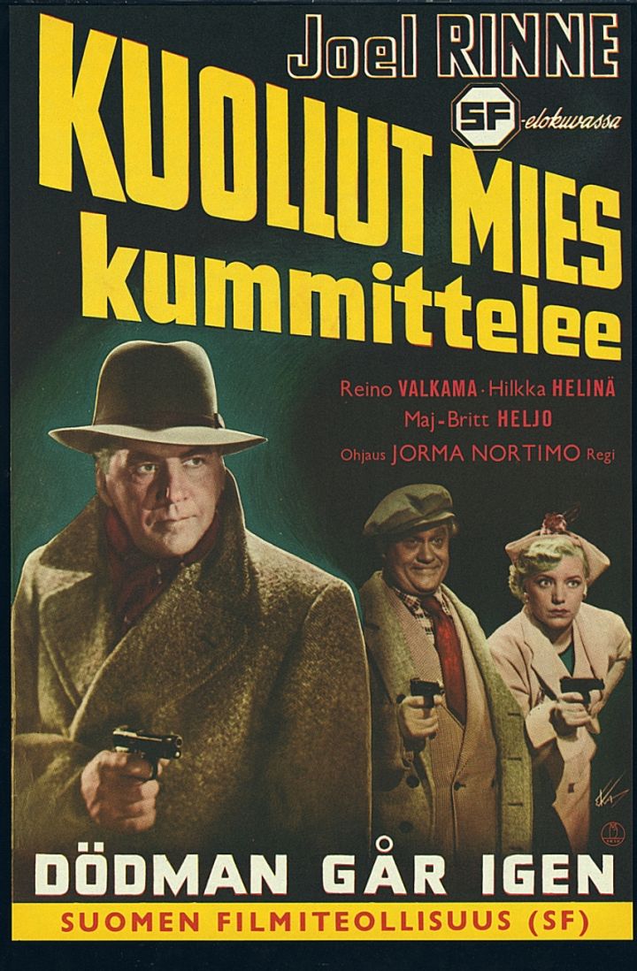 Kuollut Mies Kummittelee (1952) Poster