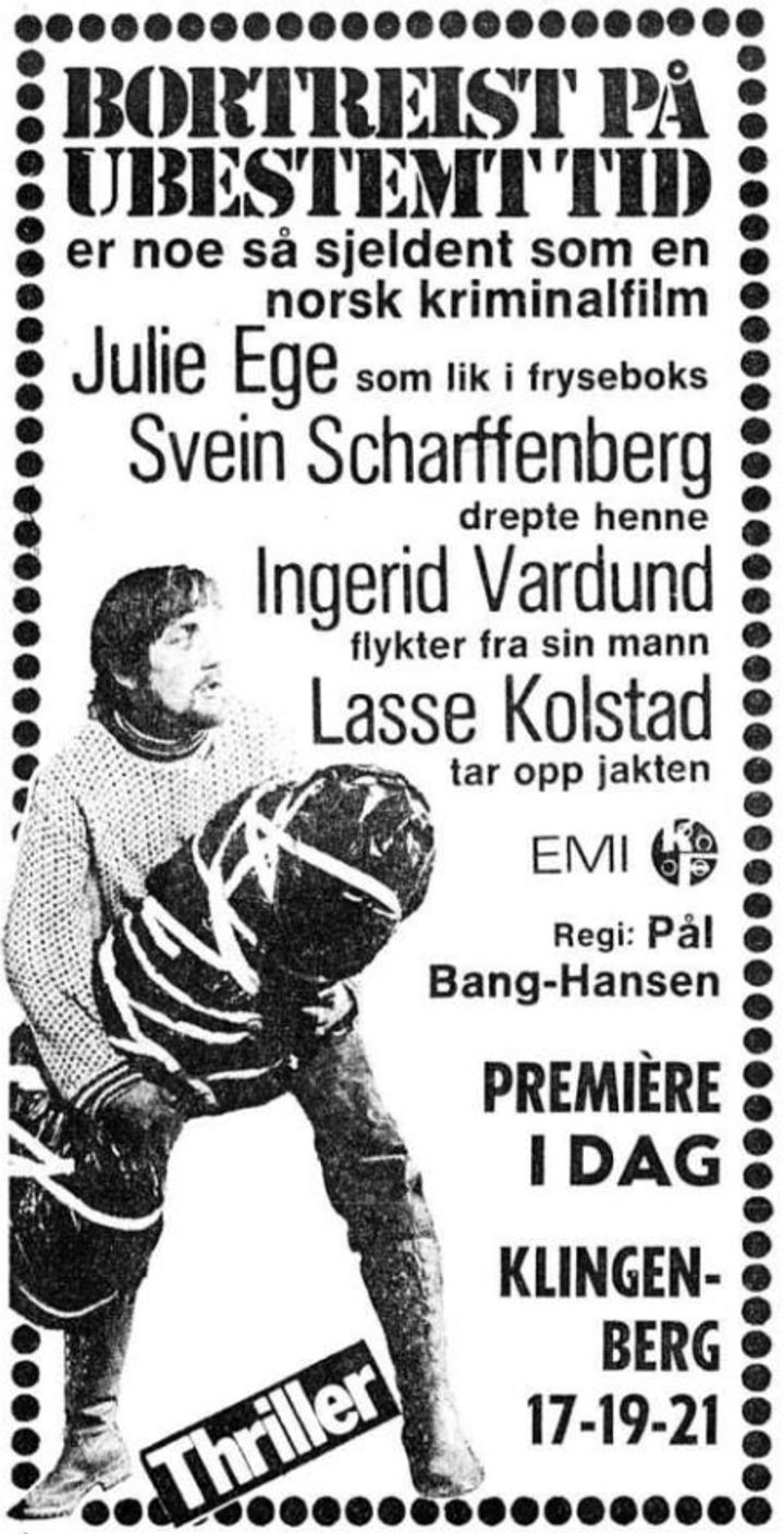 Bortreist På Ubestemt Tid (1974) Poster