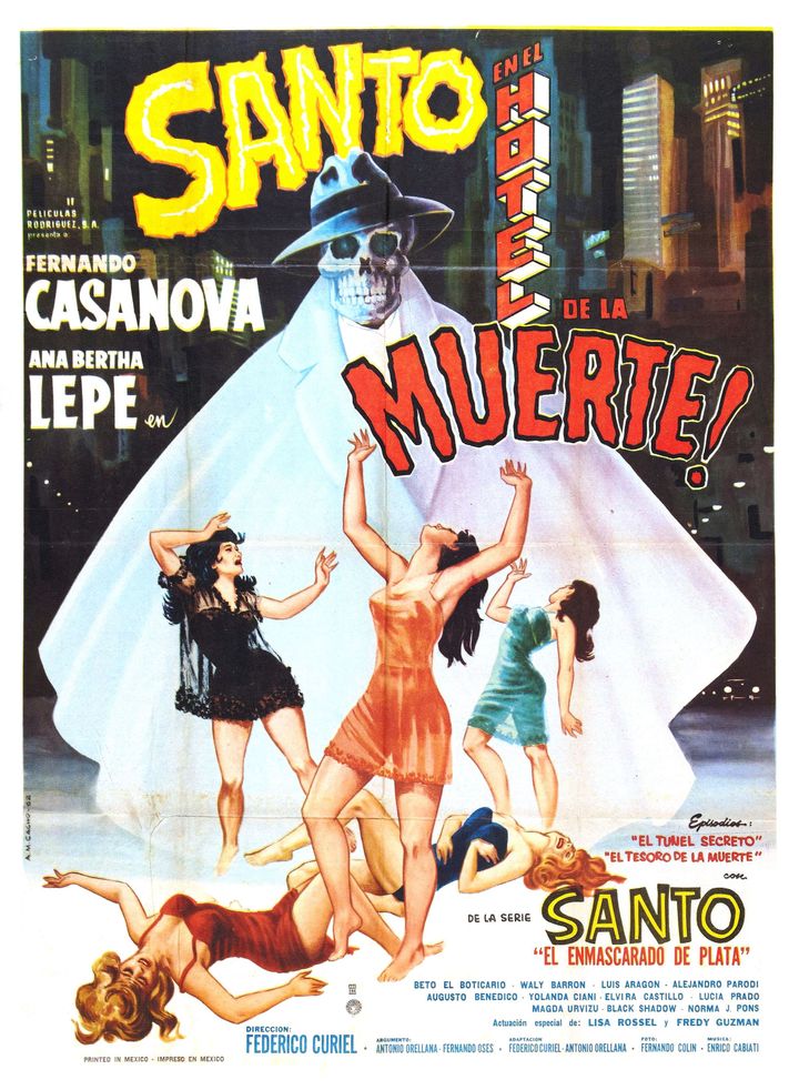 Santo En El Hotel De La Muerte (1963) Poster