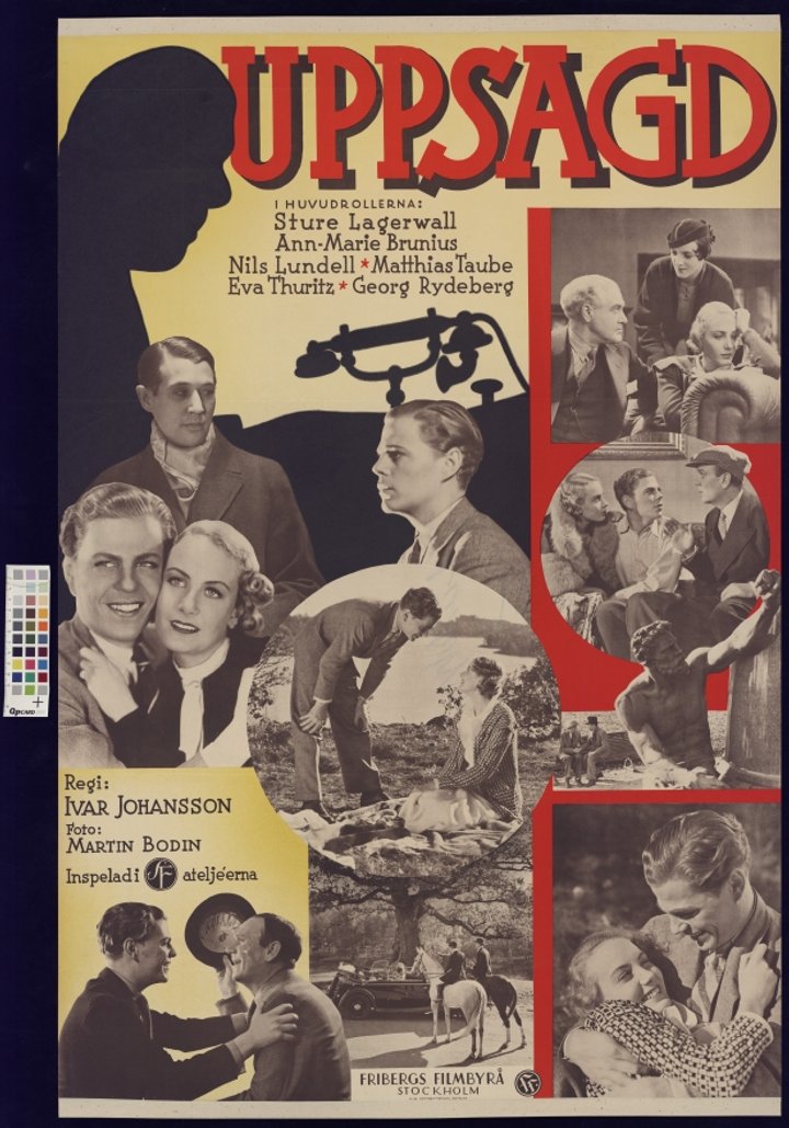 Uppsagd (1934) Poster