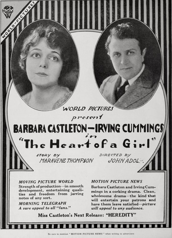 The Heart Of A Girl (1918) Poster