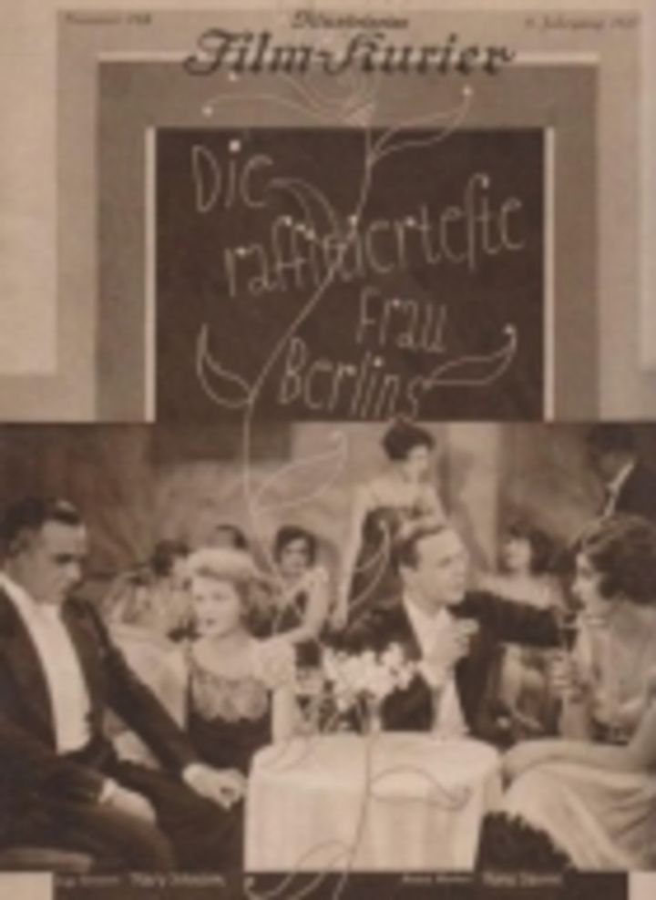 Die Raffinierteste Frau Berlins (1927) Poster