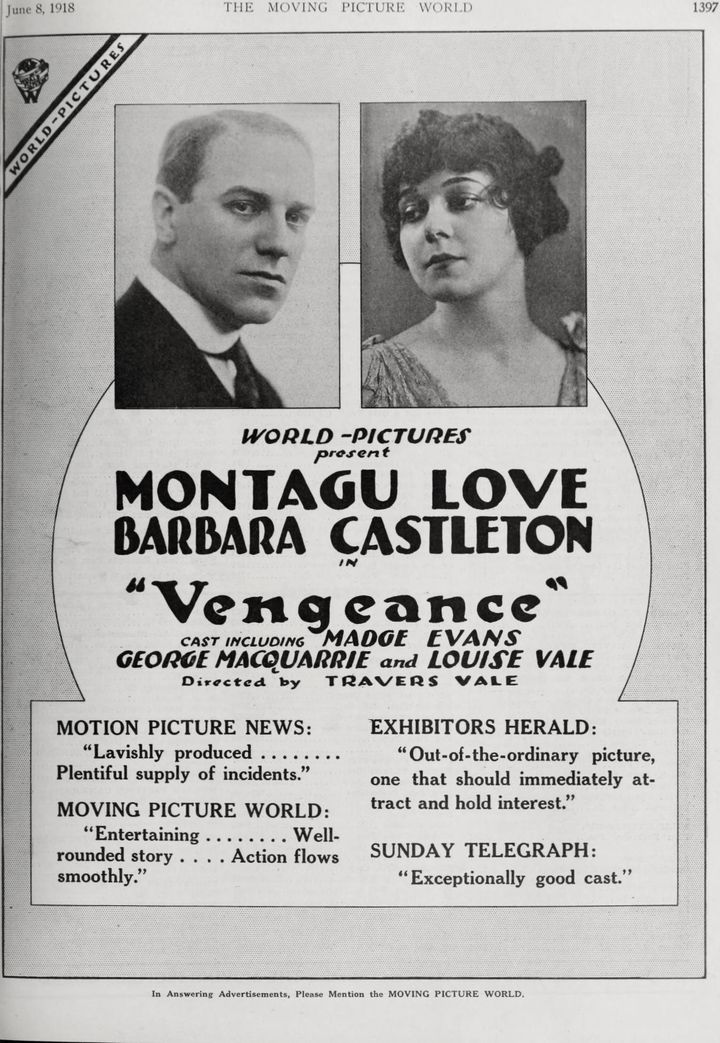 Vengeance (1918) Poster