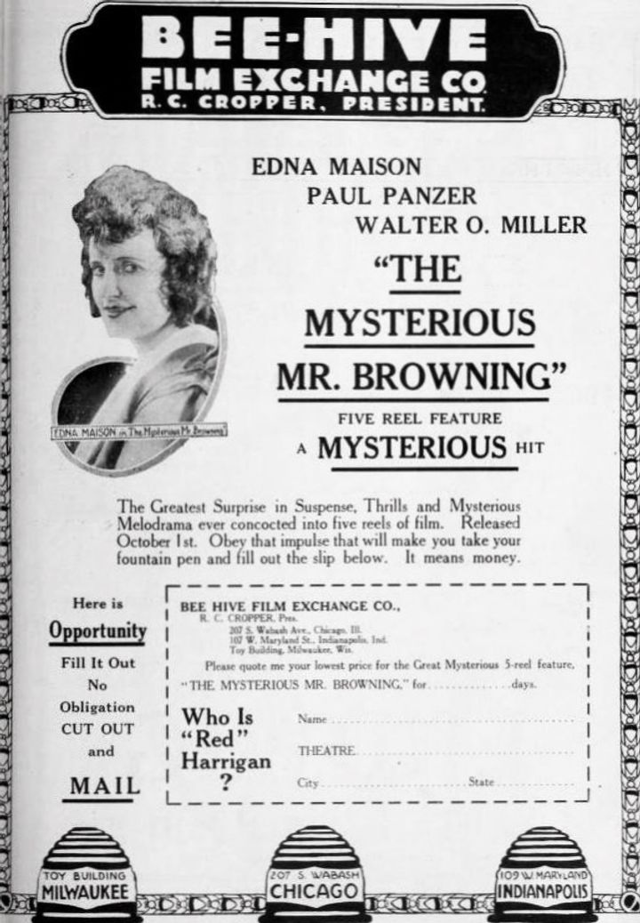 The Mysterious Mr. Browning (1918) Poster