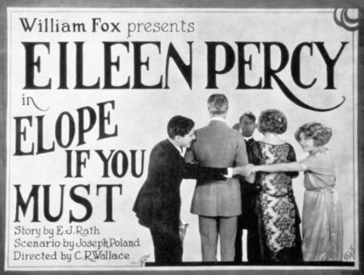 Elope If You Must (1922) Poster