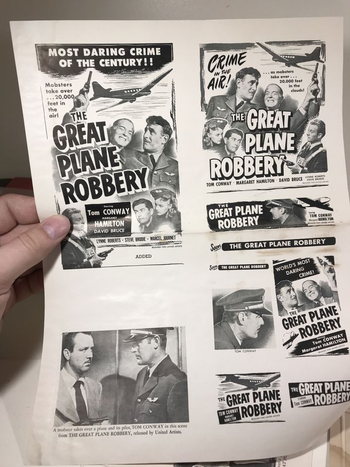 The Great Plane Robbery (1950) Poster