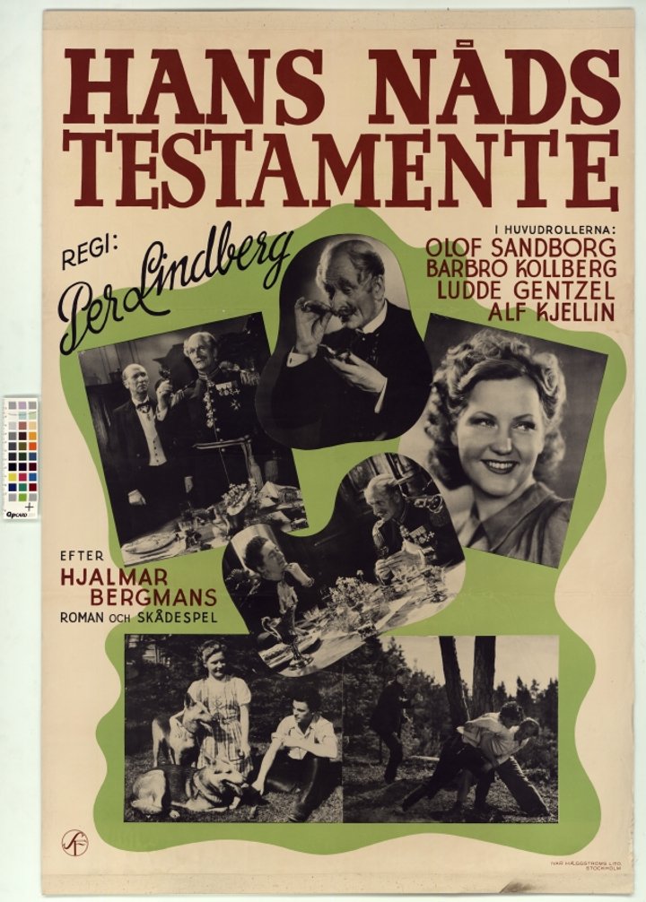 Hans Nåds Testamente (1940) Poster